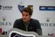 SHANGHAI, CHINA - OCTOBER 05: Roger Federer speaks during a press conference on day 1 of the Shanghai Rolex Masters at Zi Zhong stadium on October 5, 2014 in Shanghai, China. (Photo by Kevin Lee/Getty Images)