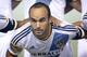 LOS ANGELES, CA - SEPTEMBER 05: Landon Donovan #10 of the Los Angeles Galaxy poses with teammates for a group photo before the game with the Colorado Rapids at StubHub Center on September 5, 2014 in Los Angeles, California. The Galaxy won 6-0. (Photo by Stephen Dunn/Getty Images)