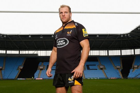 Wasps captain James Haskell poses at the Ricoh Arena in Coventry