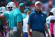 Miami Dolphins head coach Joe Philbin looks up during the second half of an NFL football game against the Green Bay Packers, Sunday, Oct. 12, 2014, in Miami Gardens, Fla. (AP Photo/J Pat Carter)