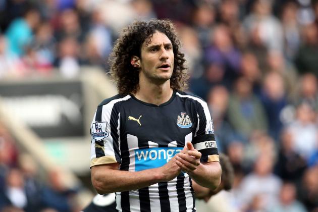 Newcastle United's captain Fabricio Coloccini during the English Premier League soccer match against Hull City at St James' Park, Newcastle, England, Saturday, Sept. 20, 2014. (AP Photo/Scott Heppell)