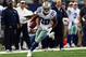 ARLINGTON, TX - OCTOBER 19: DeMarco Murray #29 of the Dallas Cowboys carries against the New York Giants in the first half at AT&T Stadium on October 19, 2014 in Arlington, Texas. (Photo by Ronald Martinez/Getty Images)
