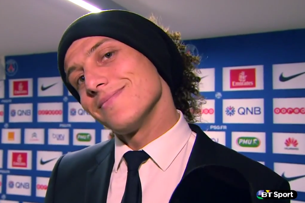 David Luiz Struggles Mightily with BT Sport Promo