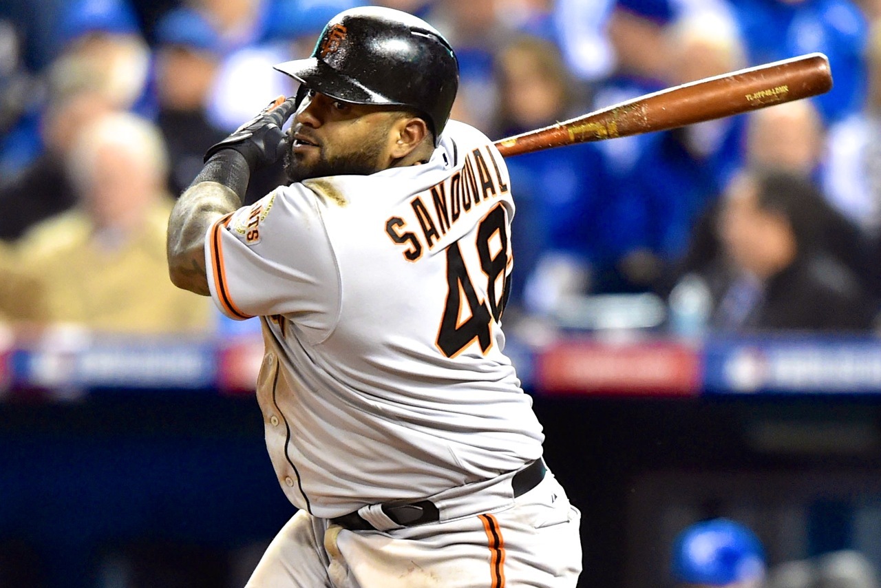 Pablo Sandoval's pink bat leads Giants to Mother's Day win
