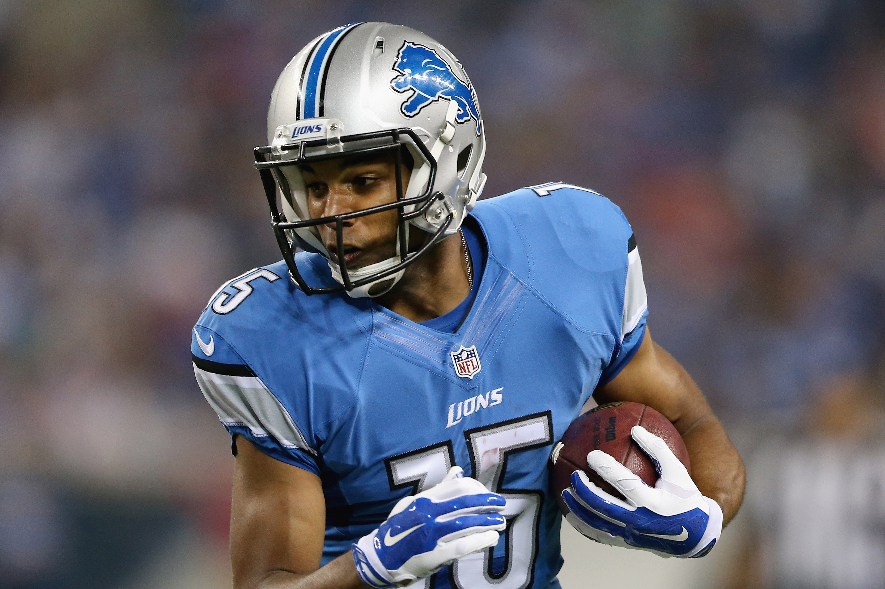 Where does Golden Tate rank all-time among Detroit Lions wide