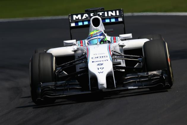 SAO PAULO, BRAZIL - NOVEMBER 09:  Felipe Massa of Brazil and Williams drives during the Brazilian Formula One Grand Prix at Autodromo Jose Carlos Pace on November 9, 2014 in Sao Paulo, Brazil.  (Photo by Clive Mason/Getty Images)