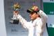 SAO PAULO, BRAZIL - NOVEMBER 09: Felipe Massa of Brazil and Williams celebrates on the podium after finishing third in the Brazilian Formula One Grand Prix at Autodromo Jose Carlos Pace on November 9, 2014 in Sao Paulo, Brazil. (Photo by Mark Thompson/Getty Images)