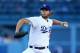 LOS ANGELES, CA - AUGUST 16: Clayton Kershaw #22 of the Los Angeles Dodgers pitches against the Milwaukee Brewers in the first inning at Dodger Stadium on August 16, 2014 in Los Angeles, California. (Photo by Jeff Gross/Getty Images)