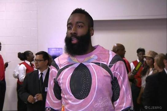 James Harden Arrives to Game vs. Lakers Wearing Pink and Black Sweatshirt |  News, Scores, Highlights, Stats, and Rumors | Bleacher Report