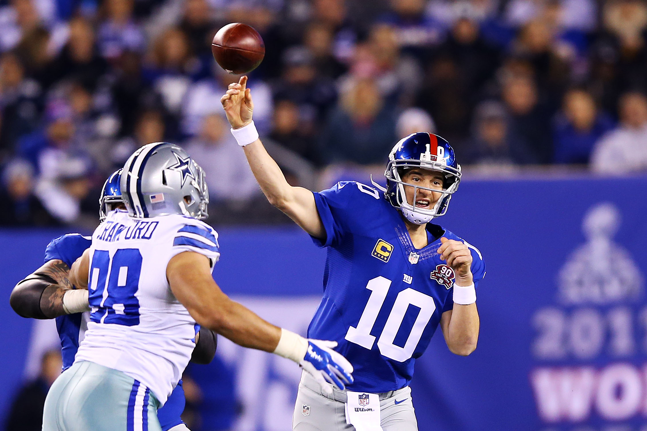 NY Giants quarterback Eli Manning on pace to set career highs in passing  yards, touchdowns 