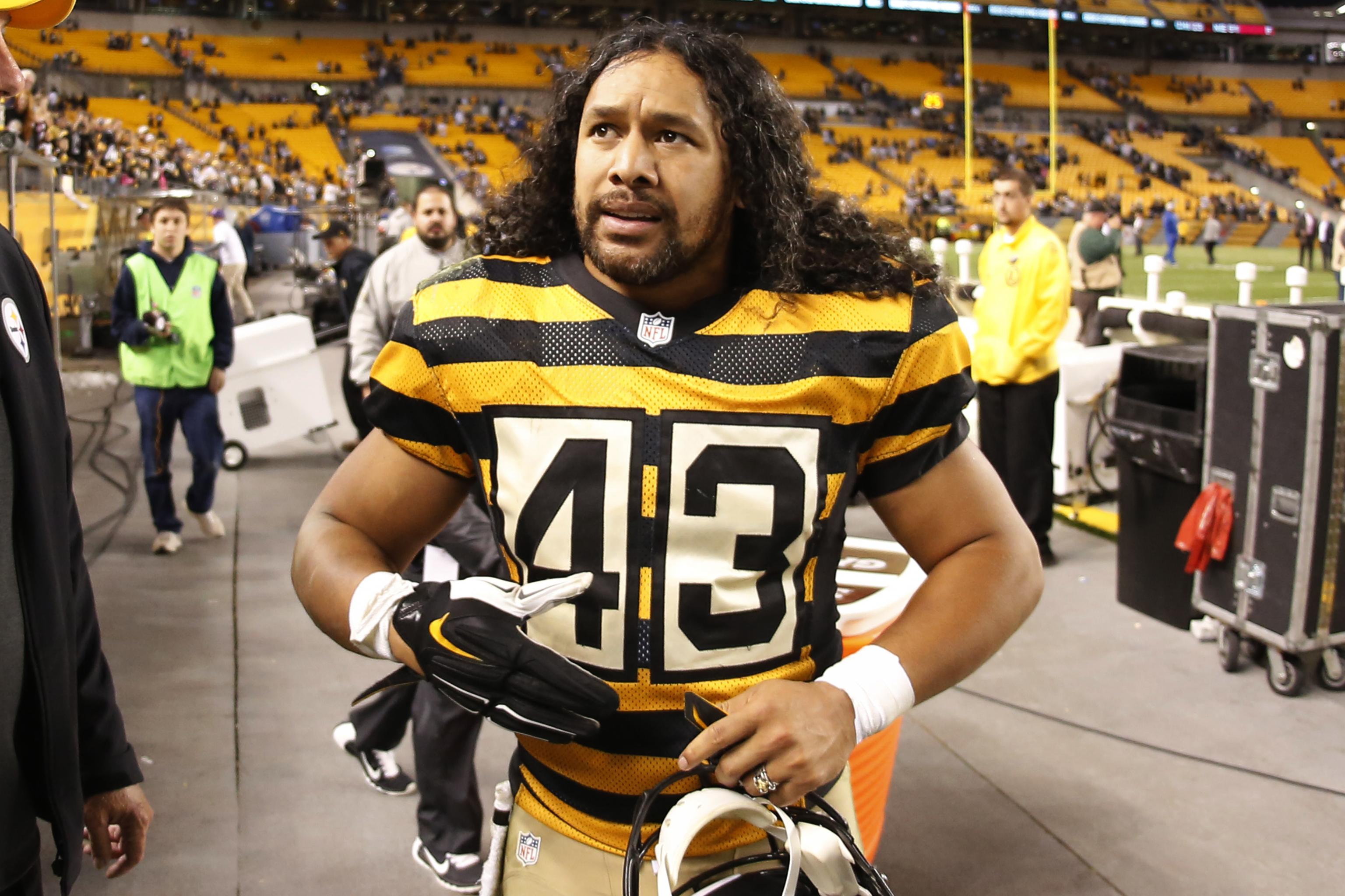 Vintage NFL Pittsburgh Steelers Troy Polamalu - Depop