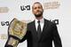 WWE wrestler CM Punk attends the USA network upfront presentation at Alice Tully Hall, Thursday, May 17, 2012 in New York. (AP Photo/Evan Agostini)