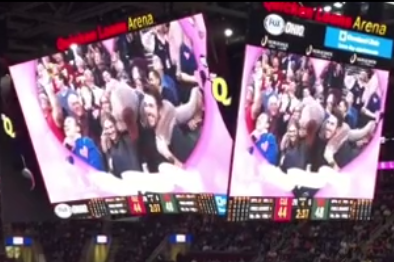 Scandal! Justin Verlander and Kate Upton get caught on Cavs Kiss Cam, don't  kiss