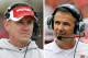 FILE - At left, in a Nov. 8, 2014, file photo, Wisconsin head coach Gary Andersen looks on during an NCAA college football game against Purdue in West Lafayette, Ind. At right, in an Aug. 30, 2014, file photo, Ohio State head coach Urban Meyer walks on the field in the second half of an NCAA college football game against Navy in Baltimore. Coaches and players say walk-ons like Ohio State’s Kosta Karageorge _ who was found dead of an apparently self-inflicted gunshot on Sunday, Nov. 30, 2014, are treated just as well as their highly recruited teammates. Meyer and Andersen, the opposing coaches in Saturday's Big Ten championship game, believe things have gotten better since their own walk-on experiences. Meyer walked on at Cincinnati in the 1980s at the same time that Anderson was walking on at Ricks College. Andersen said he tries to make sure walk-ons are treated the same as his scholarship players. (AP Photo/File)