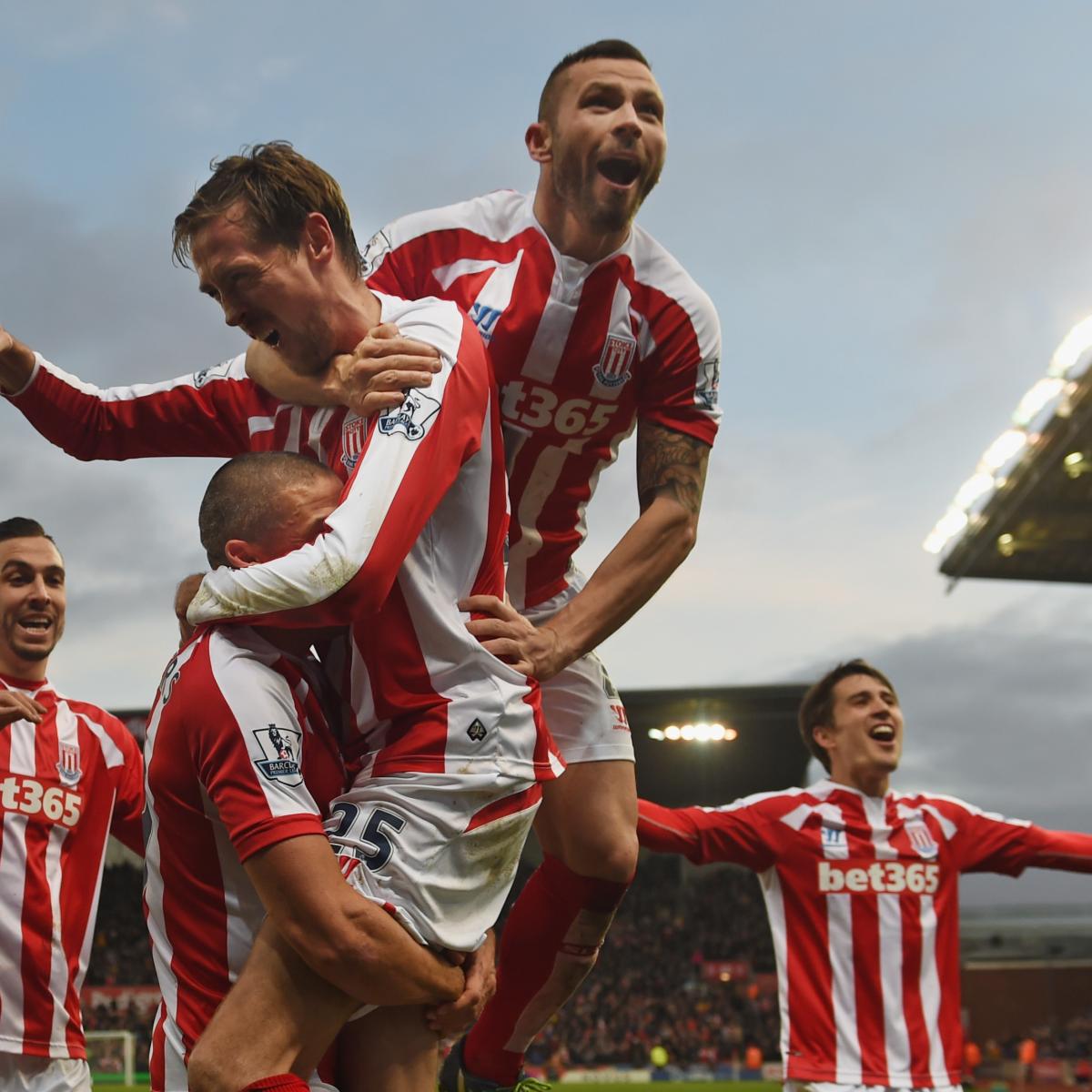 Peter Crouch Scores 19 Seconds In As Stoke Run Rampant Vs Arsenal In 1st Half Bleacher Report Latest News Videos And Highlights