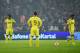 ISTANBUL, TURKEY - DECEMBER 11: (L-R) Paulinho, Roberto Soldado and Mousa Dembele of Spurs look dejected as Cenk Tosun of Besiktas (not pictured) scores their first goal during the UEFA Europa League Group C match between Besiktas JK and Tottenham Hotspur FC at Ataturk Olympic Stadium on December 11, 2014 in Istanbul, Turkey. (Photo by Jamie McDonald/Getty Images)
