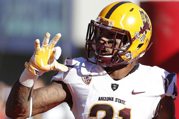 Arizona State wide receiver Jaelen Strong (21) during the second half of an NCAA college football game against Arizona, Friday, Nov. 28, 2014, in Tucson, Ariz. (AP Photo/Rick Scuteri)