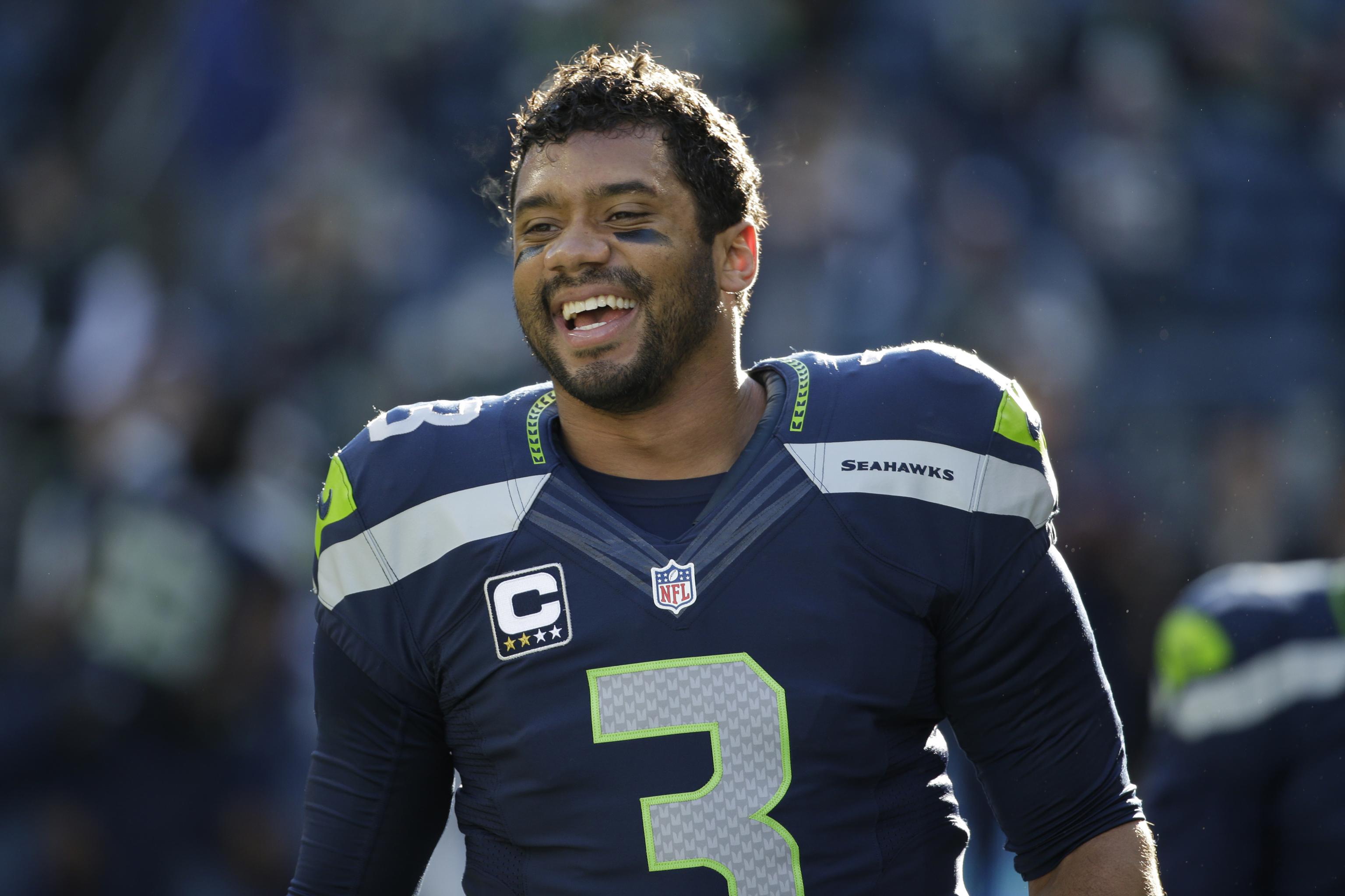 Seattle Seahawks quarterback Russell Wilson and his grandmother