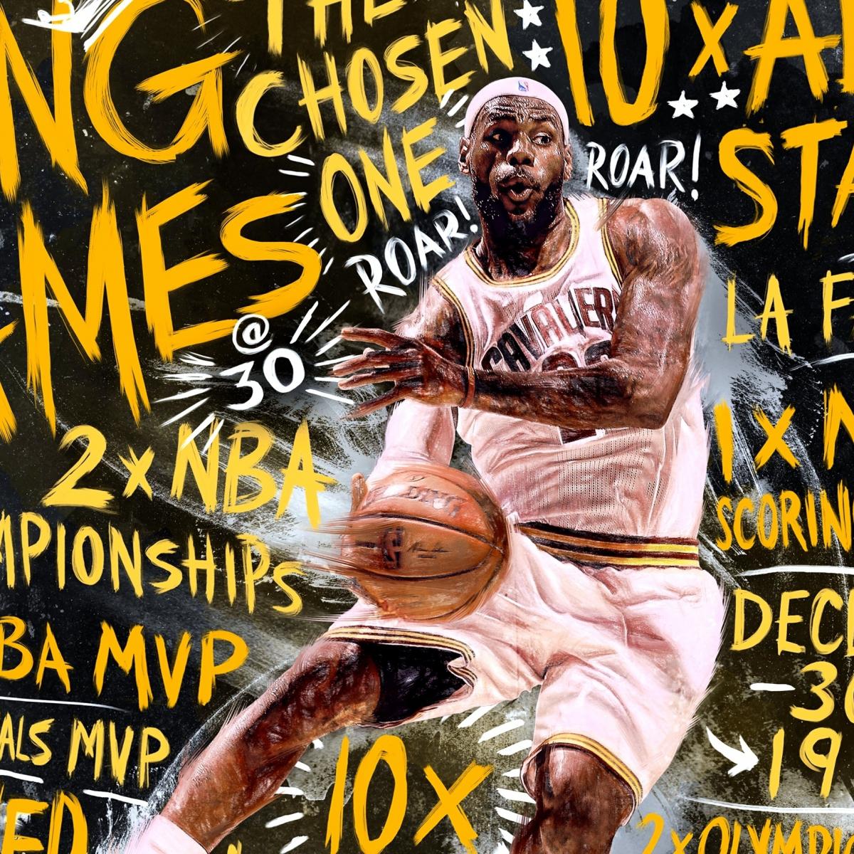 Cleveland Cavaliers LeBron James, 2003-04 Nba Basketball Sports Illustrated  Cover Poster by Sports Illustrated - Sports Illustrated Covers