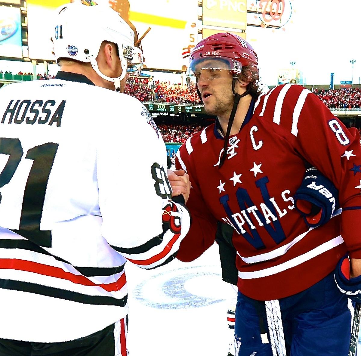 Alexander Ovechkin Jersey - Washington Capitals 2014 Home Throwback NHL Hockey  Jersey
