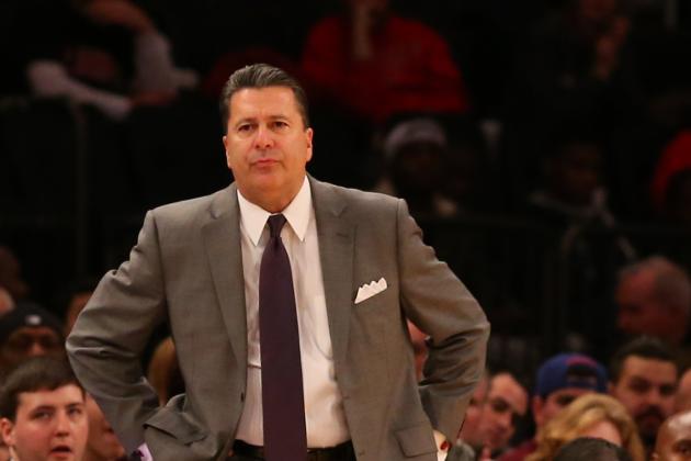 Dec 14, 2014; New York, NY, USA; Fordham Rams head coach Tom Pecora during the first half against the St. John's Red Storm at Madison Square Garden. Mandatory Credit: Anthony Gruppuso-USA TODAY Sports
