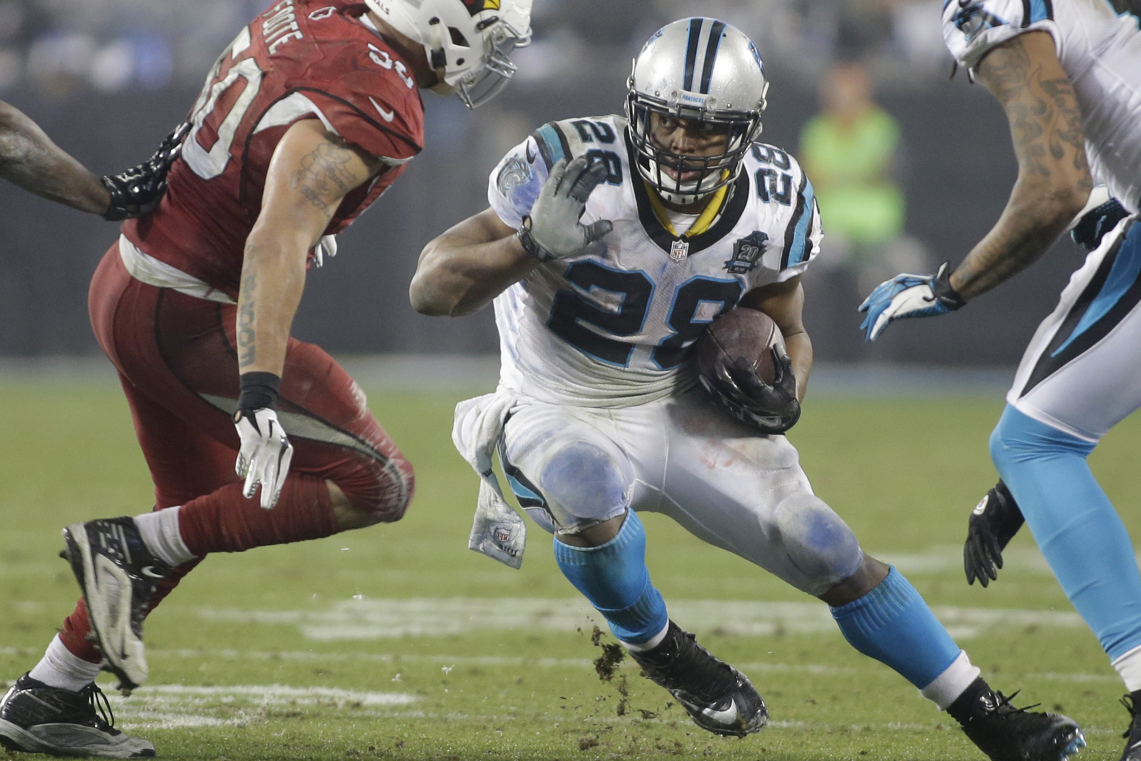 Jonathan Stewart, a first-round pick from Oregon, giving Panthers