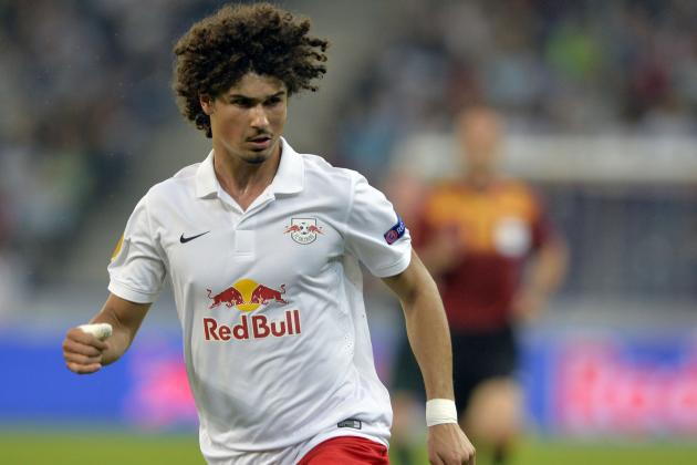 SALZBURG,AUSTRIA - SEPTEMBER 18:  Andre Ramalho of FC Salzburg in action during the UEFA Europa League Group D match between FC Salzburg and Celtic FC on September 18, 2014 in Salzburg,Austria. (Photo by Samuel Kubani/EuroFootball/Getty Images)