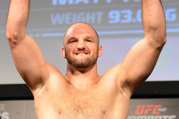 Oct 8, 2013; Barueri, Sao Paulo, Brazil; Matt Hamill  during the weigh-in for UFC Fight Night 29 at Jose Correa Arena. Mandatory Credit: Jason Silva-USA TODAY Sports