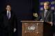 LSU head coach Les Miles (left) and his new defensive coordinator Kevin Steele.