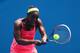 MELBOURNE, AUSTRALIA - JANUARY 20: Sloane Stephens of the United States plays a backhand in her first round match against Victoria Azarenka of Belarus during day two of the 2015 Australian Open at Melbourne Park on January 20, 2015 in Melbourne, Australia. (Photo by Robert Prezioso/Getty Images)