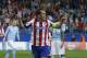 Atletico's Diego Godin celebrates after scoring during the Group A Champions League soccer match between Atletico de Madrid and Malmo at the Vicente Calderon stadium in Madrid, Spain, Wednesday, Oct. 22, 2014. (AP Photo/Andres Kudacki)