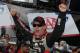 DOVER, DE - SEPTEMBER 28: Jeff Gordon, driver of the #24 Drive To End Hunger Chevrolet, celebrates in Victory Lane after winning the NASCAR Sprint Cup Series AAA 400 at Dover International Speedway on September 28, 2014 in Dover, Delaware. (Photo by Nick Laham/Getty Images)