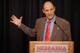 LINCOLN, NE - DECEMBER 5: Mike Riley, newly hired head football coach at the University of Nebraska, talks with members of the media during a press conference inside Memorial Stadium December 5, 2014 in Lincoln, Nebraska. (Photo by Eric Francis/Getty Images)