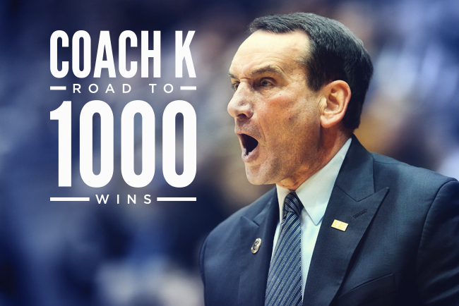 Shades of Coach K: Players, Coaches, Media Reflect as Legend's 1,000th Win  Nears | News, Scores, Highlights, Stats, and Rumors | Bleacher Report