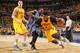 CLEVELAND, OH - JANUARY 25: Iman Shumpert #4 of the Cleveland Cavaliers handles the ball against the Oklahoma City Thunder during the game on January 25, 2015 at Quicken Loans Arena in Cleveland, Ohio. NOTE TO USER: User expressly acknowledges and agrees that, by downloading and/or using this Photograph, user is consenting to the terms and conditions of the Getty Images License Agreement. Mandatory Copyright Notice: Copyright 2015 NBAE (Photo by Bill Baptist/NBAE via Getty Images)