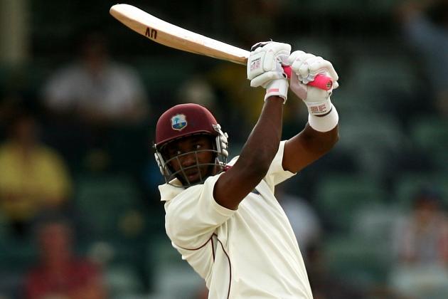 PERTH, AUSTRALIA - DECEMBER 19: Dwayne Bravo of the West Indies plays a cut shot during day four of the Third Test match between Australia and the West Indies at WACA on December 19, 2009 in Perth, Australia.  (Photo by Paul Kane/Getty Images)
