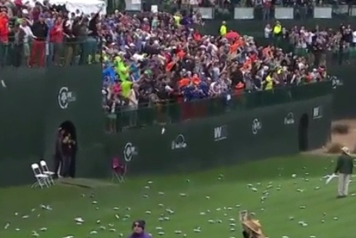 Francesco Molinari Hits Hole-in-One, Fans Shower Course with Beer ...