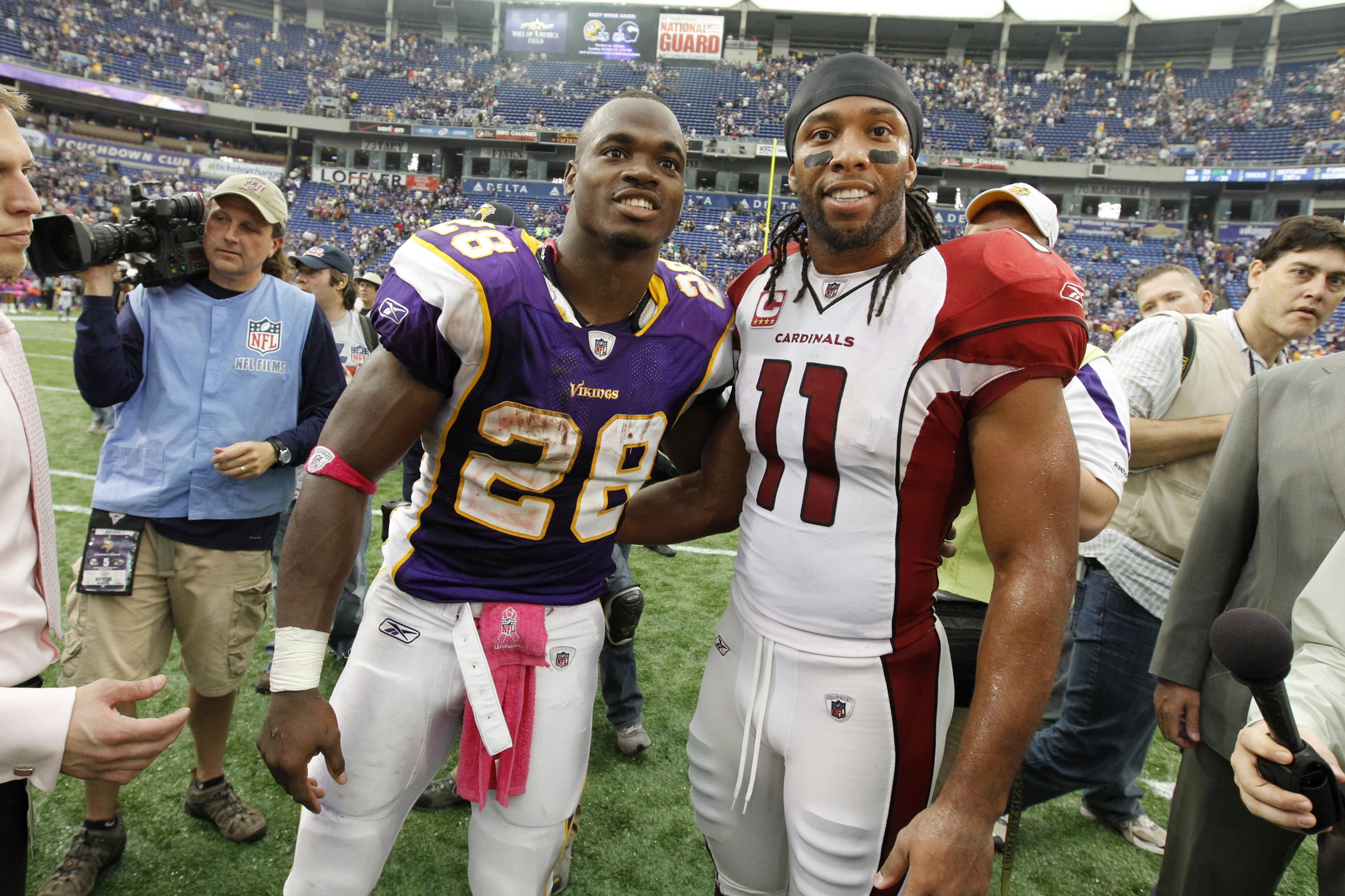 Larry Fitzgerald: I'd Have a Super Bowl Ring If Adrian Peterson