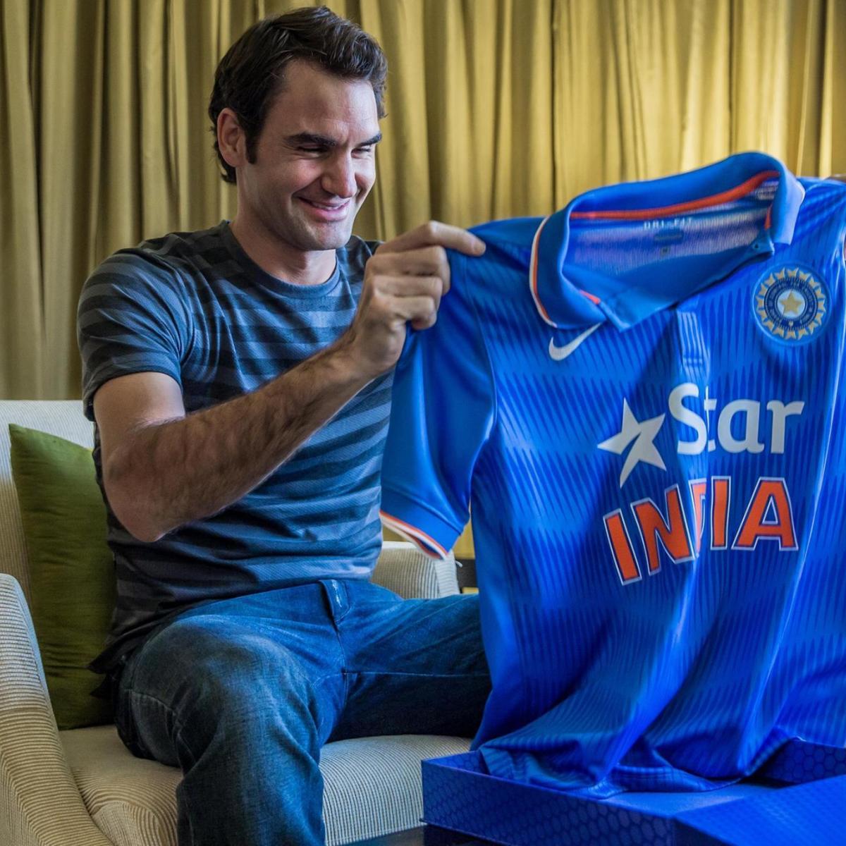Tennis Legend Roger Federer Is Supporting India for the Cricket World Cup 2015