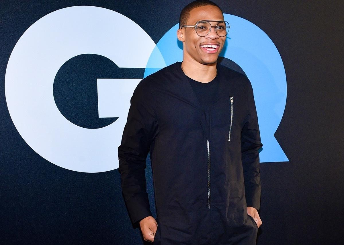 Russell Westbrook wears terrible shirt and glasses after Thunder
