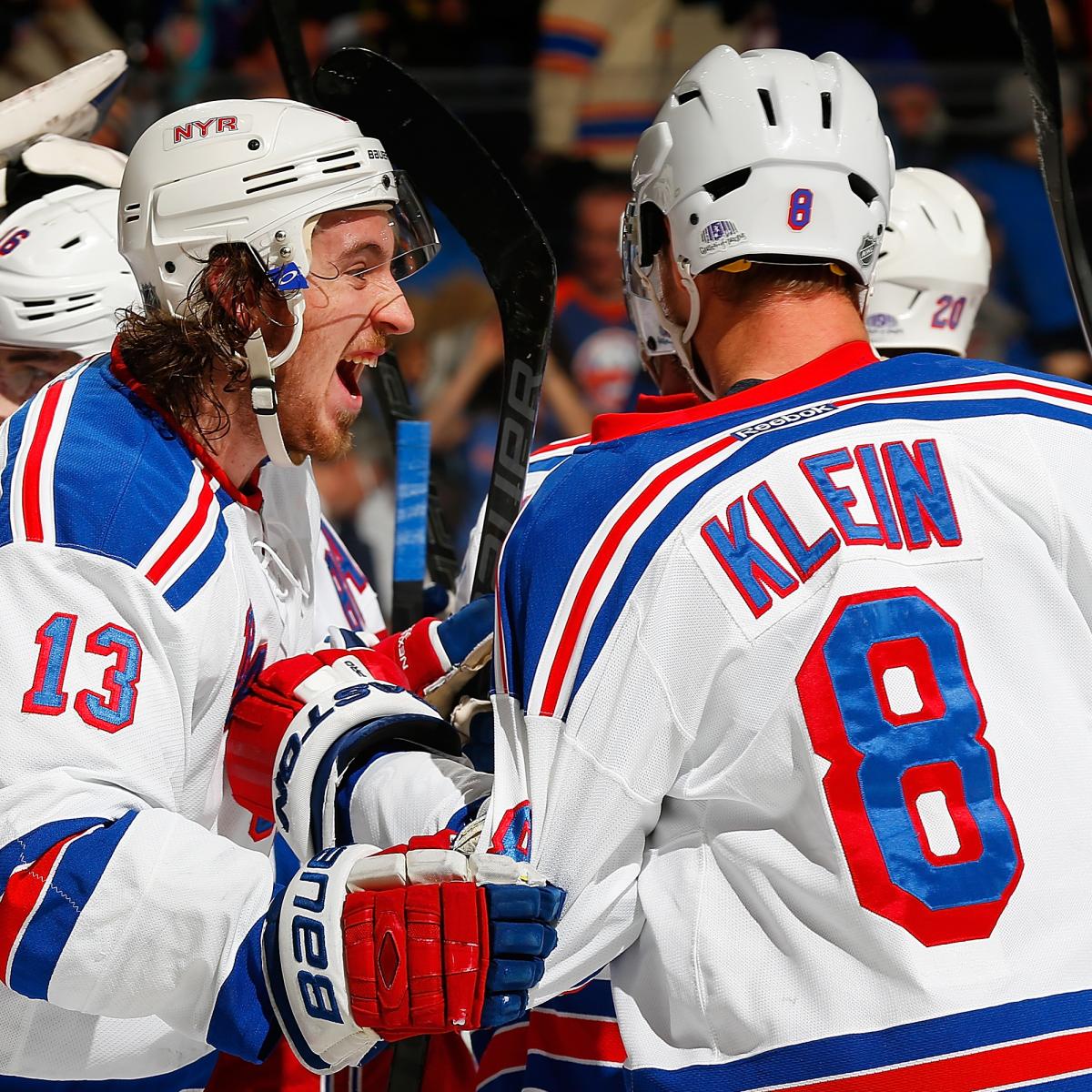 New York Rangers Tie Record with 4th Straight 5Goal Game, All on Road