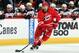 RALEIGH, NC - FEBRUARY 12: Justin Faulk #27 of the Carolina Hurricanes controls the puck on the ice during their NHL game against the Anaheim Ducks at PNC Arena on Febuary 12, 2015 in Raleigh, North Carolina. (Photo by Gregg Forwerck/NHLI via Getty Images)