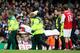 BIRMINGHAM, UNITED KINGDOM - FEBRUARY 23: Eduardo da Silva of Arsenal is stretchered off after breaking his leg during the Barclays Premier League match between Birmingham City and Arsenal at St Andrews on February 23, 2008 in Birmingham, England. (Photo by Mike Hewitt/Getty Images)