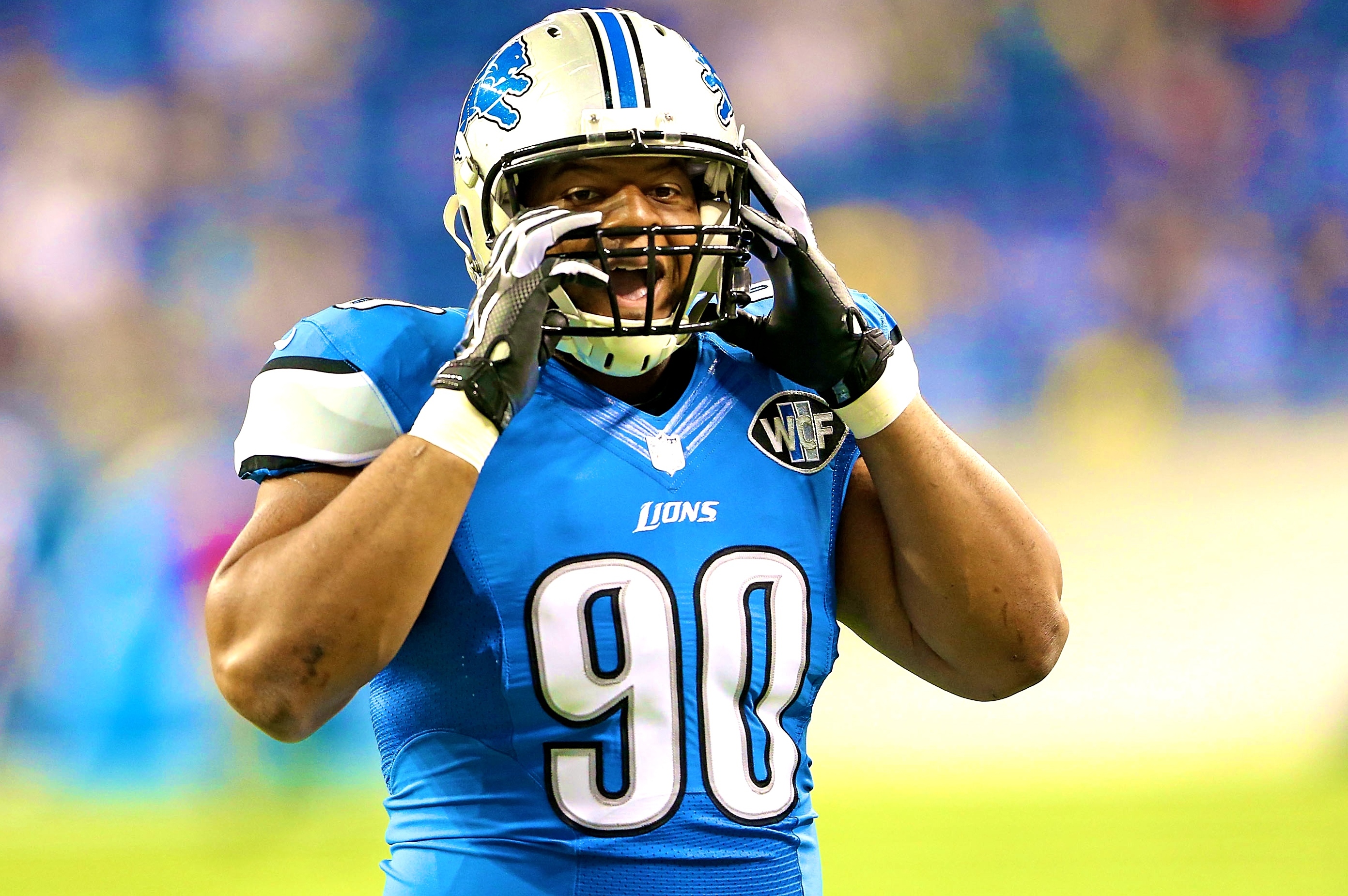 N. Suh's #90 Official Detroit Lions Jersey