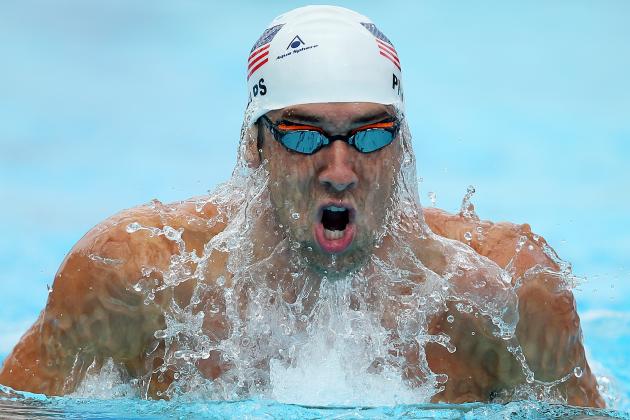 GOLD COAST, AUSTRALIA - AUGUST 24:  Michael Phelps of the USA swims the Men's 200m IM heats during day four of the 2014 Pan Pacific Championships at Gold Coast Aquatics on August 24, 2014 in Gold Coast, Australia.  (Photo by Chris Hyde/Getty Images)