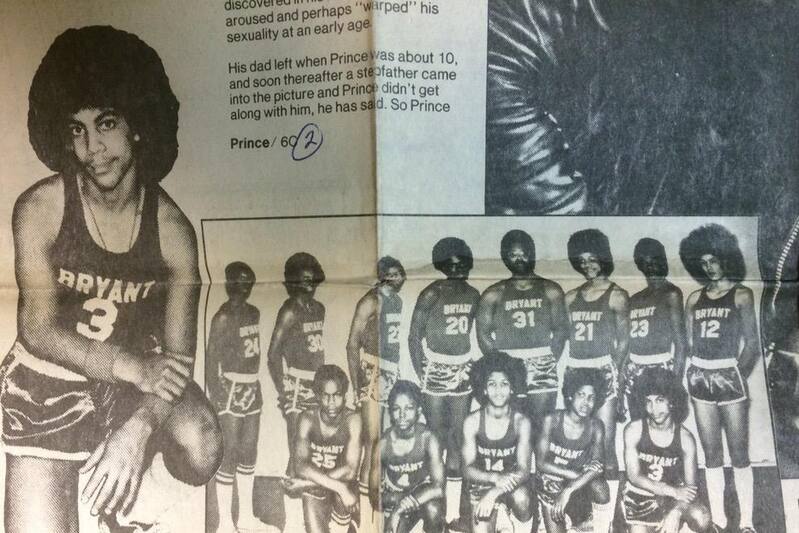 Prince Played Junior High School Basketball And His Player Photo