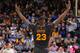 OAKLAND, CA - MARCH 4: Draymond Green #23 of the Golden State Warriors celebrates against the Milwaukee Bucks on March 4, 2015 at Oracle Arena in Oakland, California. NOTE TO USER: User expressly acknowledges and agrees that, by downloading and or using this photograph, user is consenting to the terms and conditions of Getty Images License Agreement. Mandatory Copyright Notice: Copyright 2015 NBAE (Photo by Noah Graham/NBAE via Getty Images)