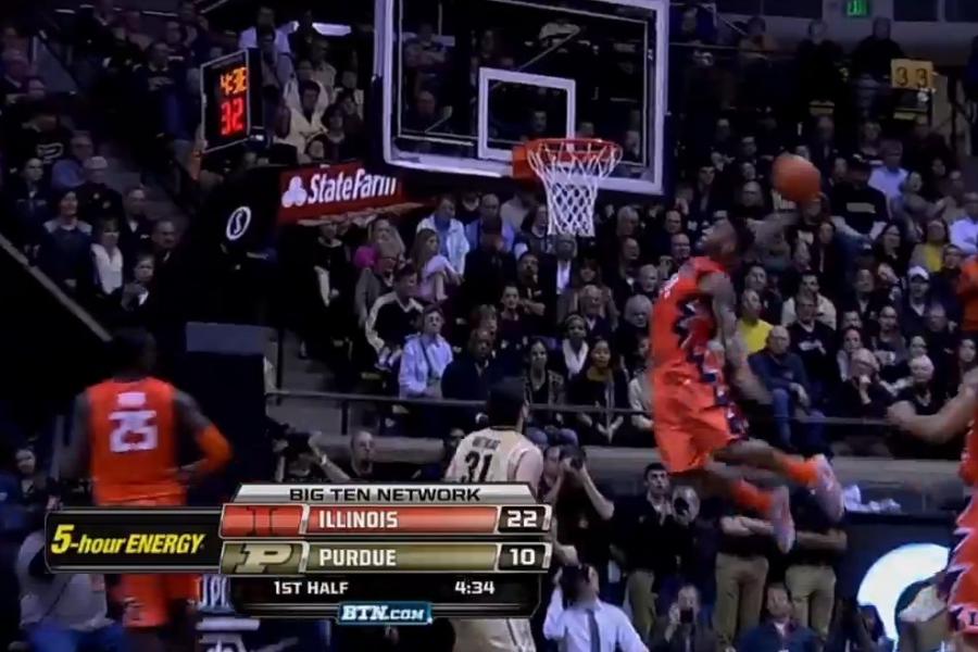 Illinois Rayvonte Rice Throws Down 1 Handed Dunk Off Alley Oop Vs Purdue Bleacher Report Latest News Videos And Highlights
