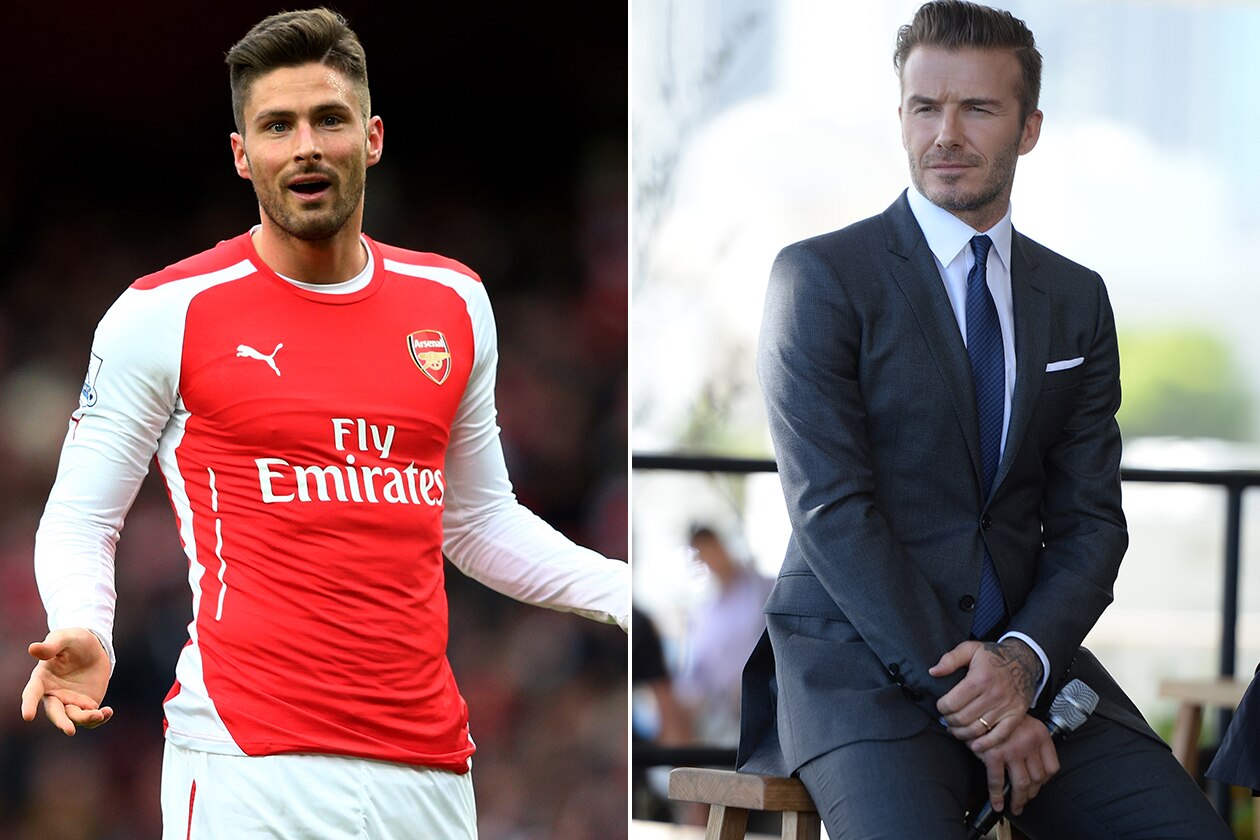 Arsenal Striker Olivier Giroud Says That David Beckham Is A