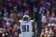 LANDOVER, MD - OCTOBER 19: Derrick Morgan #91 of the Tennessee Titans reacts to a first-quarter play against the Washington Redskins at FedEx Field on October 19, 2014 in Landover, Maryland. (Photo by Patrick McDermott/Getty Images)